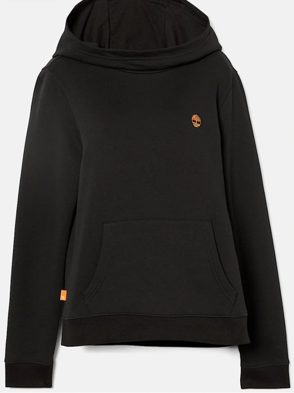 Timberland Black Pullover Hoodie with Gold Tree Logo